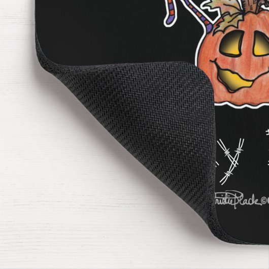 Spin met Jack-O-Lantern Muismat (Hoek)