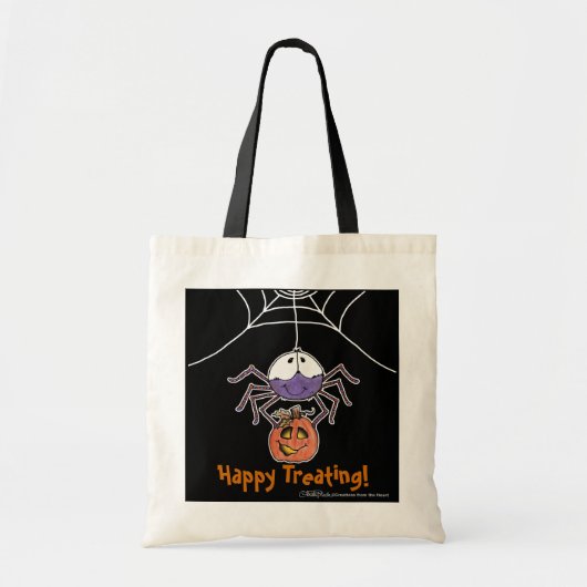 Spin met Jack-O-Lantern Tote Bag (Voorkant)