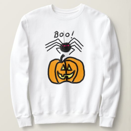 Spin met pomkin Halloween Sweatshirt (Design voorkant)