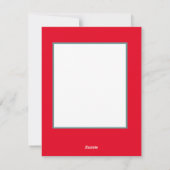 Spin met roos feestdagenkaart (Achterkant)