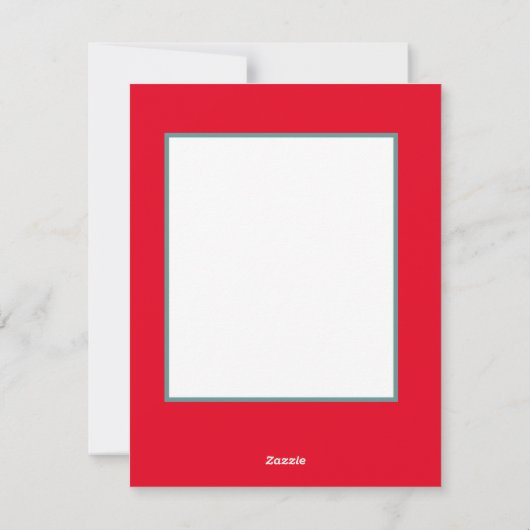 Spin met roos feestdagenkaart (Achterkant)