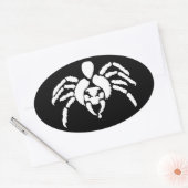 Spin met Venom op Fang Ovale Sticker (Envelop)