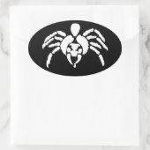 Spin met Venom op Fang Ovale Sticker (Tas)