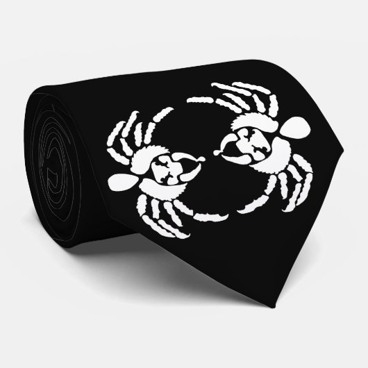 Spin met Venom op Fang Stropdas (Opgerold)