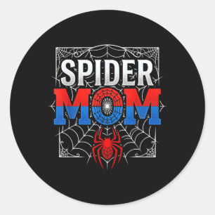 Spin Mom Familie Matching Grappige Moederdag Mam Ronde Sticker
