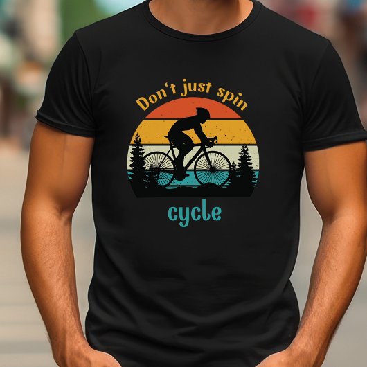 Spin niet alleen met de mountainbike t-shirt