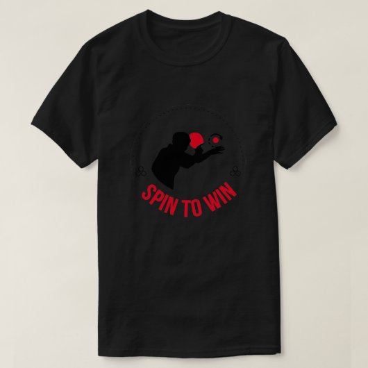 Spin om te winnen t-shirt (Design voorkant)
