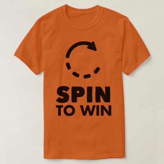 Spin om te winnen t-shirt (Design voorkant)