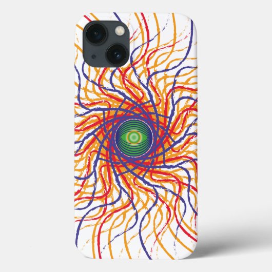 Spin oog / Witte achtergrond Case-Mate iPhone Cas Case (Achterkant)