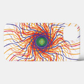 Spin oog / Witte achtergrond Case-Mate iPhone Cas Case (Achterkant (horizontaal))