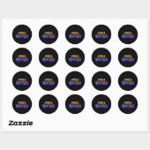 Spin Oom Design Vaderdag Matching Familie Ronde Sticker (Vel)