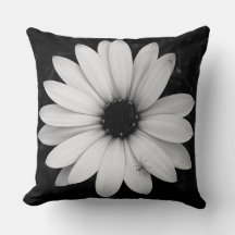 Spin op bloem zwart&wit Sierkussen
