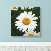Spin op Daisy Canvas Afdruk (Insitu (Houten vloer))