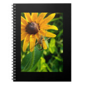 Spin op een zonnebloem 6.5x8.57 Spiraal Notitieboe Notitieboek (Voorkant)