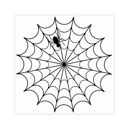 Spin op spinnenweb stempel (Afrduk)