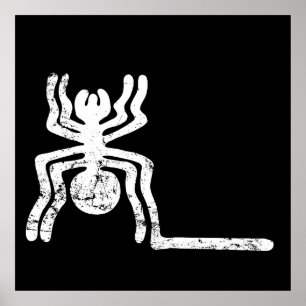 Spin Oud Idool Geoglyph Symbool Petroglyph Game Poster