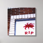 spin r.i.p. stencil canvas afdruk (Voorkant)