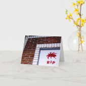 spin r.i.p. stencil kaart (Gele Bloem)