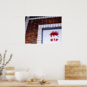spin r.i.p. stencil poster (Keuken)
