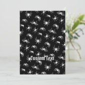 Spin Silhouetten Patroon Uitnodiging (Staand voorkant)