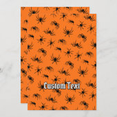 Spin silhouettepatroon kaart (Voorkant / Achterkant)