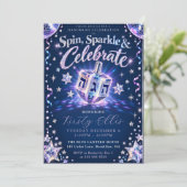 Spin Sparkle Hanukkah Kaart (Staand voorkant)