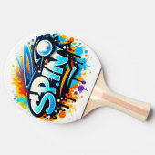 SPIN Tennis Graffiti Tafeltennisbatje (Zijkant)