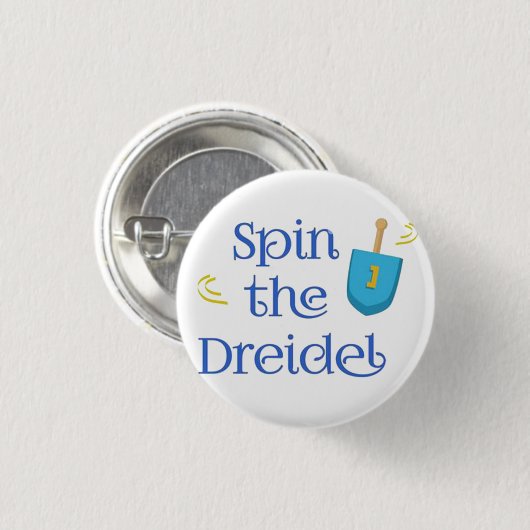 Spin the Dreidel Ronde Button 3,2 Cm (Voorkant /achterkant)