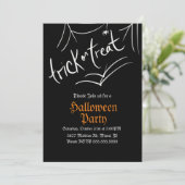 Spin Truc of Behandeling Halloween Verjaardagsfees Kaart (Staand voorkant)