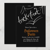 Spin Truc of Behandeling Halloween Verjaardagsfees Kaart (Voorkant / Achterkant)
