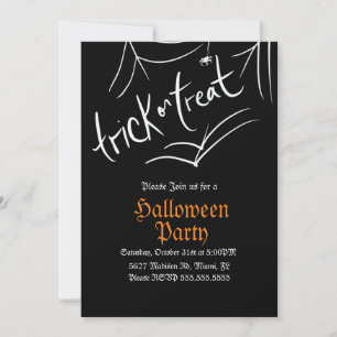 Spin Truc of Behandeling Halloween Verjaardagsfees Kaart