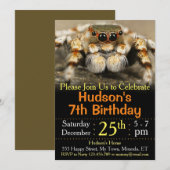 spin verjaardagsuitnodiging kaart (Voorkant / Achterkant)