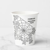  spin Web Halloween Party Paper Cups Papieren Bekers (Voorkant)