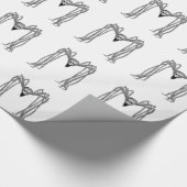 Spin. Zwart-wit Cadeaupapier (Hoek)