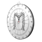 Spin. Zwart-wit Dartbord (Voorkant Rechts)