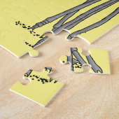 Spin. Zwart-wit Legpuzzel (Zijkant)