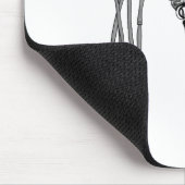 Spin. Zwart-wit Muismat (Hoek)