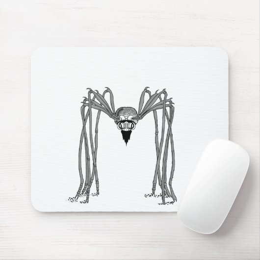 Spin. Zwart-wit Muismat (Met muis)