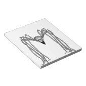 Spin. Zwart-wit Notitieblok (Schuin)