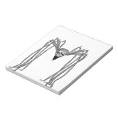 Spin. Zwart-wit Notitieblok (Linkerzijde)