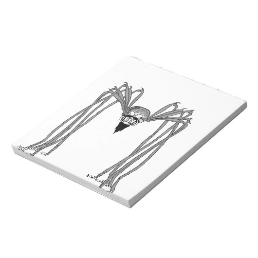 Spin. Zwart-wit Notitieblok (Linkerzijde)