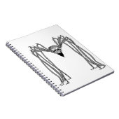 Spin. Zwart-wit Notitieboek (Rechterzijde)