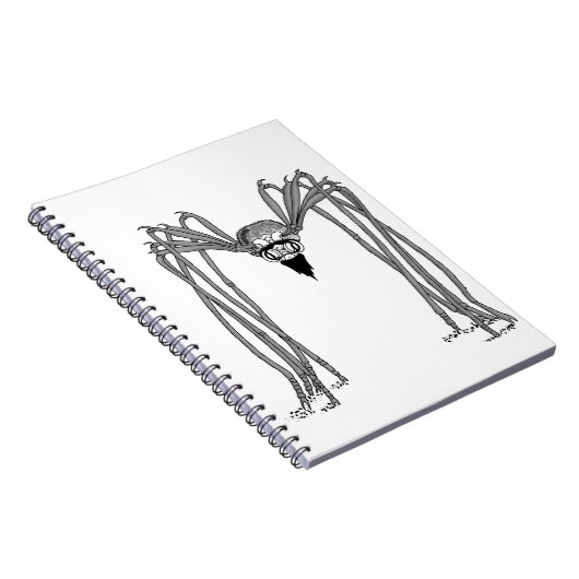 Spin. Zwart-wit Notitieboek (Rechterzijde)