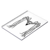 Spin. Zwart-wit Notitieboek (Linkerzijde)