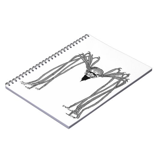 Spin. Zwart-wit Notitieboek (Linkerzijde)