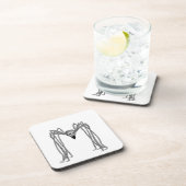 Spin. Zwart-wit Onderzetter (Rechterzijde)