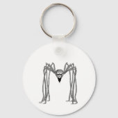 Spin. Zwart-wit Sleutelhanger (Voorkant)