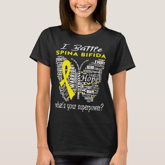Spina Bifida Awareness Month Ribbon Gifts T-shirt (Voorkant)