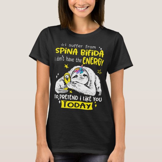 Spina Bifida Awareness Month Ribbon Gifts T-shirt (Voorkant)