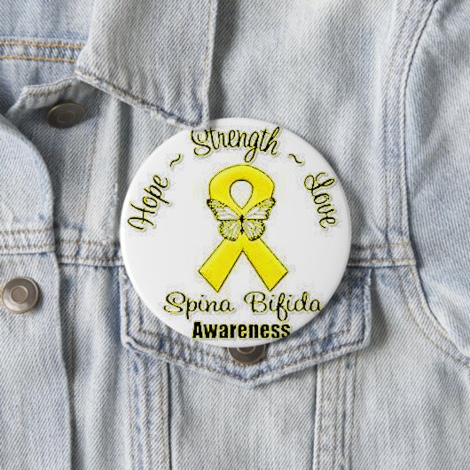Spina Bifida Awareness Ronde Button 4,0 Cm (In situ)